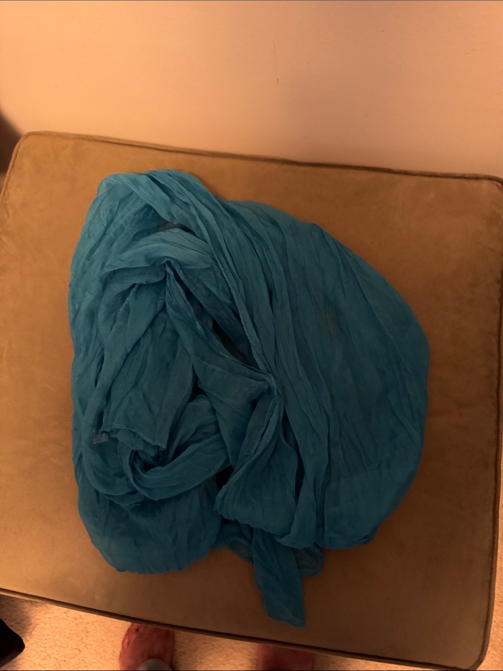 Source Unknown Teal Blue Lightweight Scarf Wrap